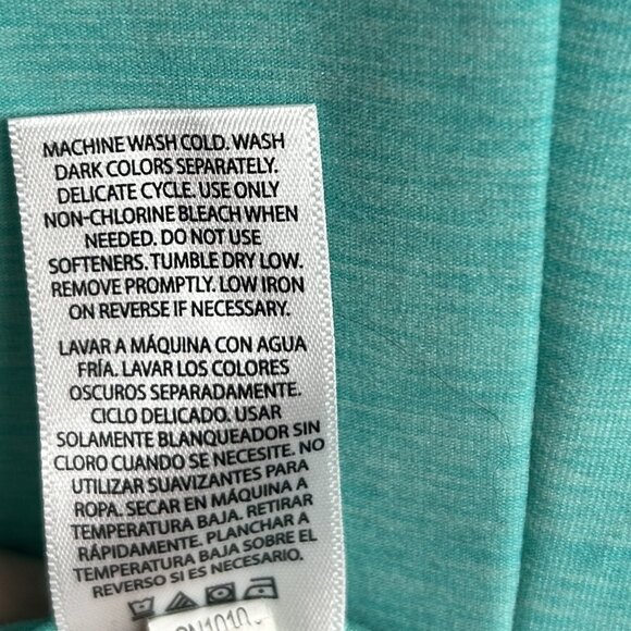 Danskin Now DriMore green hooded long-sleeve athletic top with thumb holes XXL - Picture 7 of 7